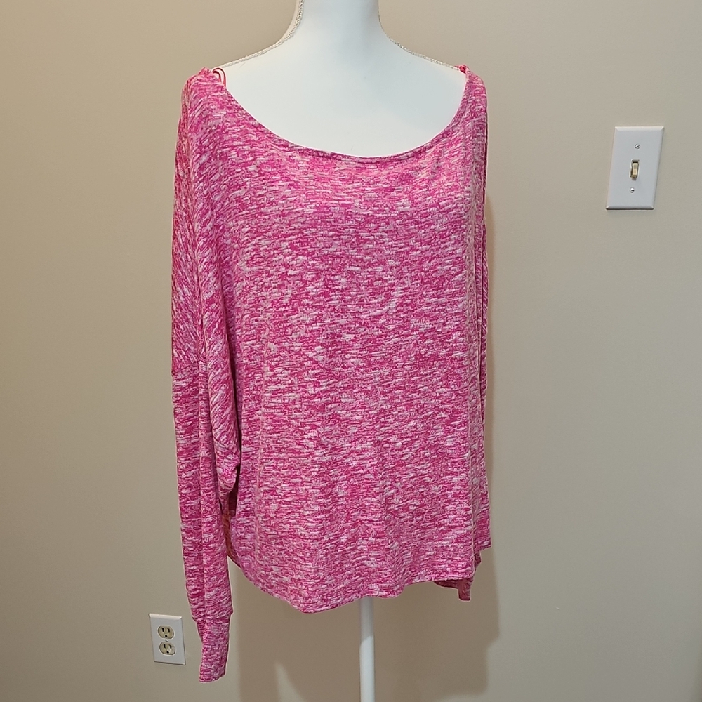 Cabana Life Pink Relaxed Asymmetrical Blouse